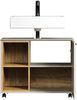 welltime Waschbeckenunterschrank San Pedro (1-St) Waschbeckenunterschrank a. Rollen, Soft-Close 80/42/64 cm Bild 3
