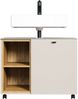 welltime Waschbeckenunterschrank San Pedro (1-St) Waschbeckenunterschrank a. Rollen, Soft-Close 80/42/64 cm Bild 2