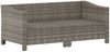 vidaXL Garten-Lounge-Set mit Kissen, 2-teilig, Polyrattan grau Bild 3