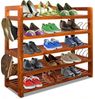 Casaria Schuhregal Schuhständer Schuhablage Akazie Holz 5 Fächer - 2er Set Bild 4