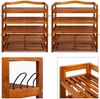 Casaria Schuhregal Schuhständer Schuhablage Akazie Holz 5 Fächer - 2er Set Bild 5