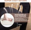 LVHOM Armlehnstuhl M-Form Freizeitstuhl, Bürostuhl, Polsterstuhl, Besucherstuhl, runde Sessel mit breiter Polsterung, flauschiger Stoffstuhl, 2 St, für Esszimmer, Wohnzimmer, Büro, Schlafzimmer Bild 3