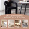 LVHOM Armlehnstuhl M-Form Freizeitstuhl, Bürostuhl, Polsterstuhl, Besucherstuhl, runde Sessel mit breiter Polsterung, flauschiger Stoffstuhl, 2 St, für Esszimmer, Wohnzimmer, Büro, Schlafzimmer Bild 5