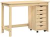 vidaXL Desk und Rolling Cabinet Set MOSS 2 pcs Braun 3438789 Bild 2
