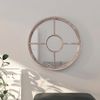 vidaXL Spiegel Sandfarben 60x4 cm Eisen Rund für den Innenbereich 3093529 Bild 1