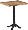 Bistrotisch FRANZ 60x60x77 cm Raues Mangoholz Quadratisch | Esstisch vintage kleiner Tisch Cafe Gartentisch Balkontisch Outdoortisch Bild 3