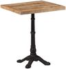 Bistrotisch FRANZ 60x60x77 cm Raues Mangoholz Quadratisch | Esstisch vintage kleiner Tisch Cafe Gartentisch Balkontisch Outdoortisch Bild 2