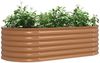 vidaXL Hochbeet Braun 160 x 80 x 44 cm Stahl 42011333 Bild 3