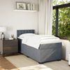 vidaXL Boxspringbett mit Matratze Dunkelgrau 90x200 cm Samt 3286211 Bild 3