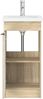 vidaXL Badezimmerschrank mit Waschbecken Sonoma-Eiche 890086 Bild 4