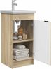 vidaXL Badezimmerschrank mit Waschbecken Sonoma-Eiche 890086 Bild 3