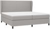 Boxspringbett mit Matratze Stoff Hellgrau 200x200 cm, Härtegrad: H2 [3127829] Bild 3