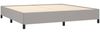 Boxspringbett mit Matratze Stoff Hellgrau 200x200 cm, Härtegrad: H2 [3127829] Bild 4