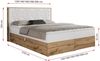 Boxspringbett mit Kopfteil und Topper, Polsterbett - NESSI - 160 x 200 cm - Weiß Kunstleder - H3 - Topper Visco Bild 5