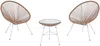 Vente-unique - ALIOS Gartensitzgruppe Harz Beige - B 82 cm50 cm x H 83,5 cm50 cm x L 72 cm50 cm Bild 2