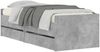 vidaXL Bett mit Schubladen Betongrau 75x190 cm 3207360 Bild 4