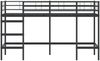vidaXL Kinderloftbett Schwarz 99,5 x 190 cm Stahl 42020763 Bild 5