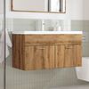 vidaXL Waschbeckenunterschrank mit Einbaubecken Artisan-Eiche 3328586 Bild 3