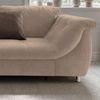 Ecksofa Schlafcouch L-Garnitur ausziehbar Ottomane links Mikrofaser Hellbraun Bild 4