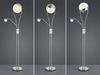 Trio Leuchten 'Chris' LED Stehlampe dimmbar, Metall chromfarben, Höhe 180 cm Bild 5