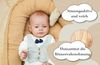 Babynest babynestchen neugeborene mit tragegriff 90x50 cm baby nestchen tragbar nest für bett kinder kuschelnest coccon für Jungen und Mädchen Beige Musselin C Bild 3
