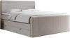 Boxspringbett KING DOREN, mit zwei Bettkästen und einer Multipocket-Matratze - 140x200 - Beige Stoff - H3 Bild 4