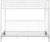 Vente-unique - MODULO Bett Metall Weiß - B 96 cm x H 170 cm x L 198 cm Bild 2