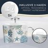 Homerella Badematte rutschfest 100% BPA frei inkl. 2 Haken zum Aufhängen 100x40cm, Antirutschmatte Badewanne hautsensitiv & schimmelresistent Bild 3