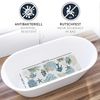 Homerella Badematte rutschfest 100% BPA frei inkl. 2 Haken zum Aufhängen 100x40cm, Antirutschmatte Badewanne hautsensitiv & schimmelresistent Bild 2