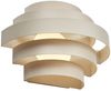Qazqa Wandleuchte Lines, LED fest integriert, Extra-Warmweiß, QAZQA Wand­leuchte, integrated, Beige, Stahl, Modern Bild 4