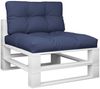 vidaXL Palettenkissen 2 Stk. Marineblau Stoff Bild 3