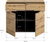 Kommode Canu Basaltgrau Artisan-Stil FSC-zertifiziert 100x81x40 cm Bild 3