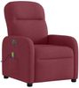 vidaXL Massagesessel Elektrisch Weinrot Stoff 3302965 Bild 4
