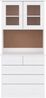 vidaXL Highboard ALTA Weiß 77x35x165 cm Massivholz Kiefer 3187780 Bild 3