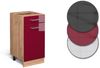Küchenunterschrank R-Line Rot Hochglanz 40 cm AP Marmor Vicco Bild 5