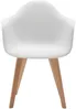 Vente-unique - VIXI Stuhl Plastik Weiß - B 57 cm x H 84 cm x L 63,5 cm Bild 2