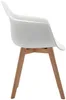 Vente-unique - VIXI Stuhl Plastik Weiß - B 57 cm x H 84 cm x L 63,5 cm Bild 4