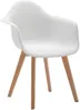 Vente-unique - VIXI Stuhl Plastik Weiß - B 57 cm x H 84 cm x L 63,5 cm Bild 3