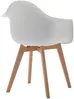Vente-unique - VIXI Stuhl Plastik Weiß - B 57 cm x H 84 cm x L 63,5 cm Bild 5