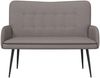 vidaXL 2-Sitzer Sofa Taupe 115 x 61 x 87 cm Stoff 42028908 Bild 4