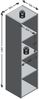 FMD Möbel - MEGA 4 - Regal mit 4 Fächern - melaminharzbeschichtete Spanplatte - Sandeiche Nb - 36,5 x 140,5 x 33cm Bild 5