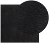 vidaXL Teppich HUARTE Kurzflor Weich und Waschbar Schwarz 200x200 cm 375118 Bild 3
