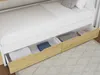 Vente-unique - YALOVA Bett Holz, Platte BeigeWeiß - B 99,5 cm x H 159 cm x L 235,1 cm Bild 5