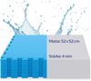 BURI SUMMER Poolmatte 9er Set | 50x50 cm pro Matte | 2,25 m² Gesamtfläche | Blau | Rutschfeste Bodenfliesen für Pool, Whirlpool, Garten & Fitness | 4 mm dick | Erweiterbares Stecksystem Bild 3