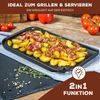 Bremermann Grillplatte Steingut schwarz, 40 x 23 x 2 cm Bild 5