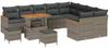 vidaXL Gartensofa-set mit Kissen mit Speicher 12 pcs Grau Poly Rattan 3365038 Bild 2