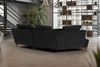 KAWOLA Sofa GARBO Designsofa Stoff schwarz links offen 92 x 158 x 280 cm Bild 2