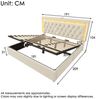 Ulife Polsterbett mit LED-Beleuchtung, Jugendbett, hydraulisches Staubett (1-tlg, Ohne Matratze), mit USB & Type-C Ladestation und Lattenrost, 180x200 cm Bild 2