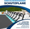 KESSER® Pool Solarabdeckplane | Solarfolie Stärke 120µm | Solarabdeckung Solarplane zuschneidbar | Poolsolarplane Solar Folie inkl. 1x Schere, 1x Lochzange & 12x Ösen | Poolheizung für Wassererwärmung Schwarz, 450 x 220cm Bild 5