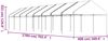 vidaXL Pavillon mit Dach Weiß 17,84x4,08x3,22 m Polyethylen 3155516 Bild 5